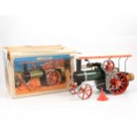 Mamod live steam tractor TE1a Showman's traction engine, boxed