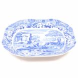 Quantity of Spode Italian blue and white transfer table ware