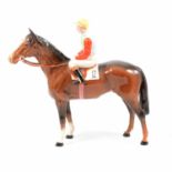 Beswick Racehorse and Jockey, model No. 1862