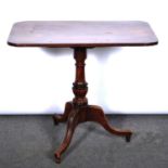 Early Victorian mahogany pedestal table