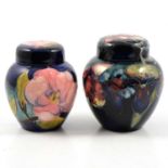 Two Moorcroft ginger jars.