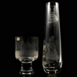 Two Caithness Glass limited edition vessels - American interest