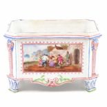 French Faience Veuve Perrin pottery jardiniere