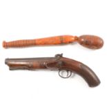 Percussion pistol and a cosh