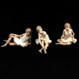 Collection of eleven Spanish figurines, including Nao