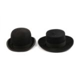 Gieves Ltd bowler hat, Texan Resistol 'Tycoon' hat, and Spanish Viumar hat.