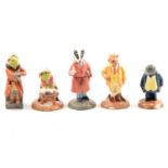 Royal Doulton / Beswick, Wind in the Willows series, five limited edition figures