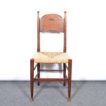 An Arts & Crafts oak single chair