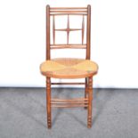An Aesthetic Movement Sussex rush chair, by Morris & Co, circa 1865