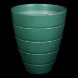 Keith Murray for Wedgwood, a banded vase, matt celadon glaze