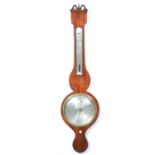 Early Victorian mahogany barometer, A Payarn, Nottingham