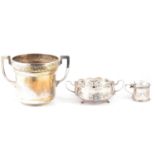 Quantity of silver plated wares,