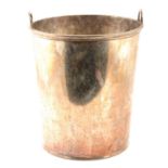 Large silver plated champagne bucket,