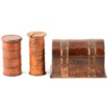 Two Victorian spice jars,