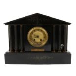 Victorian slate mantel clock