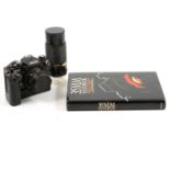 Ricoh KR-10 SLR 35mm film camera with Ricoh XR Rikenon 1:2 50mm lens etc