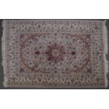 Isfahan part silk rug,