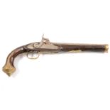 Flintlock pistol, probably Indian,