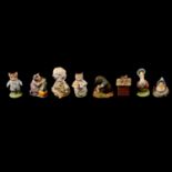 Eight Royal Albert Beatrix Potter figures