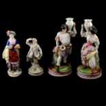 Collection of Continental porcelain figures,