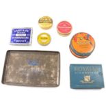 One box of advertising tins and other advertising.