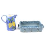 French pottery bowls, Emma Bridgewater cup and saucer and other ceramics.