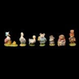 Nine Royal Doulton - Beatrix Potter figures