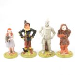 Set of four Royal Doulton 'The Wizard of Oz' figurines.