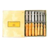 Set of Mawhood's Palm Tree Wood Chisels