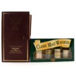 Two miniature Whisky presentation gift sets