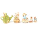 Five Beatrix Potter figures,