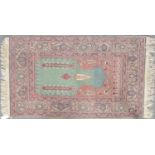 Tabriz pattern prayer rug
