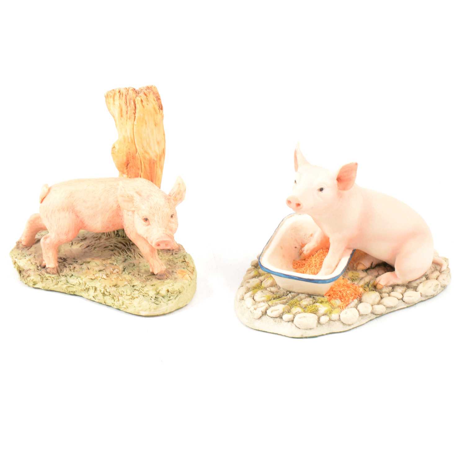 Nine Beswick, Border Fine Arts and other pig figurines. - Image 2 of 3