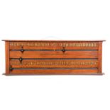 Victorian mahogany snooker scoreboard,