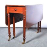 Early Victorian mahogany drop-leaf supper table