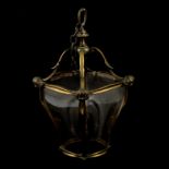 Cast brass hanging lantern