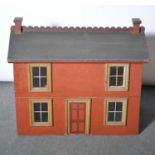 Victorian dolls house, painted wood construction.