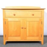 Modern Ercol beech small sideboard,