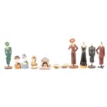 Art Deco style figurines, and collectible fashion figures