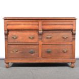 Victorian stained beech sideboard