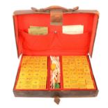 Cased Mah Jong set