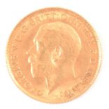 A Gold Half Sovereign George V 1913.