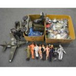 Action Man by Palitoy, a good collection with nine figures, including Captain Zargon etc