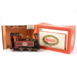 Mamod live steam 0-4-0 locomotive SL3, brown body, boxed with instructions.