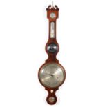 George IV mahogany banjo barometer,