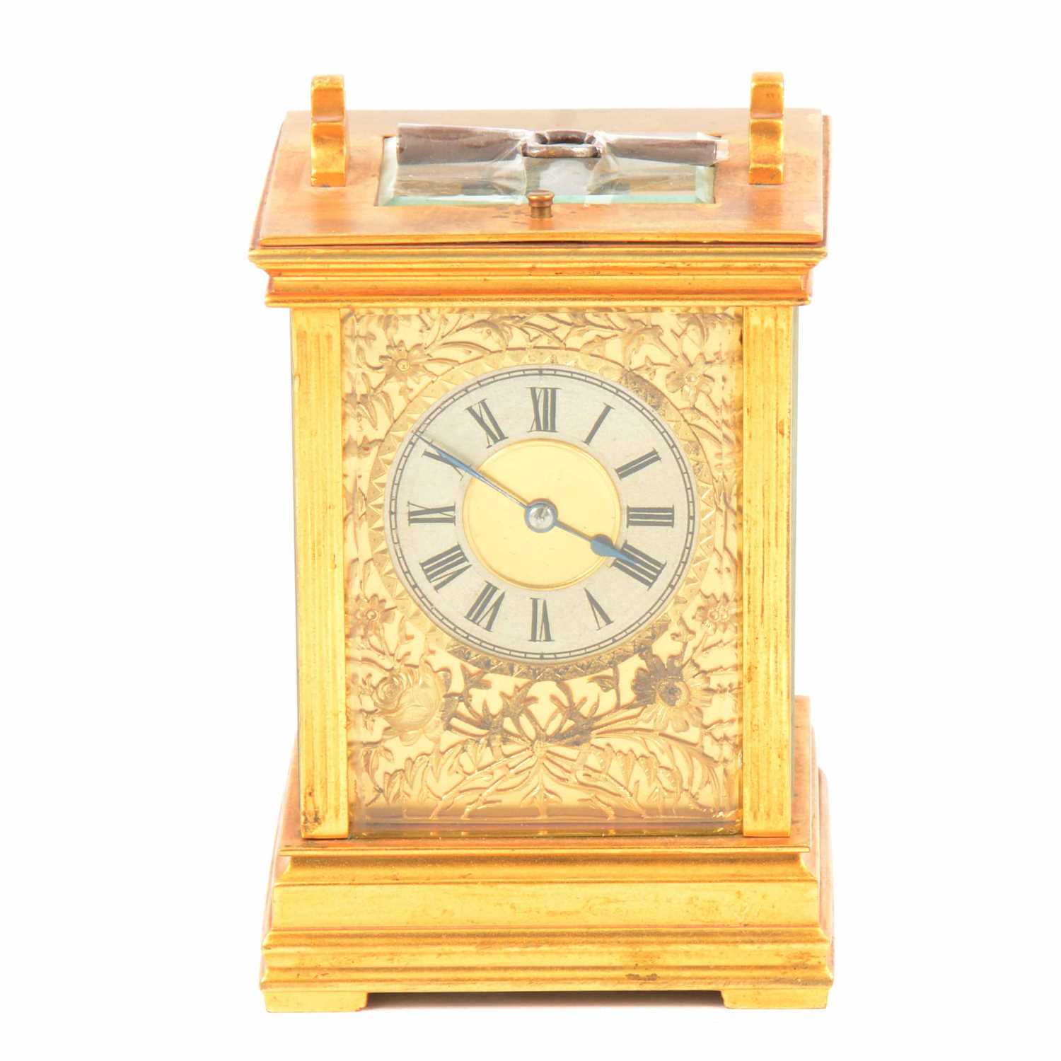 Brass carriage clock by E Maurice & Co.,