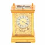 Brass carriage clock by E Maurice & Co.,