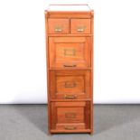 Edwardian walnut filing cabinet