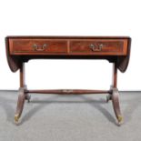 Reproduction mahogany sofa table