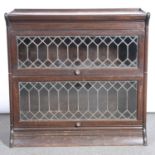 Two section Globe Wernicke style bookcase